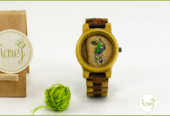 Reloj de pulso en madera